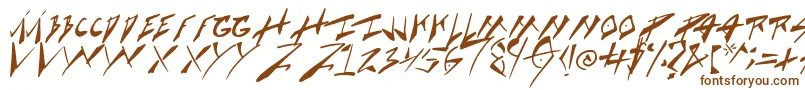 Cock Boat Font – Brown Fonts on White Background