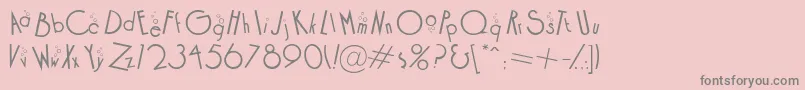 COCKB    Font – Gray Fonts on Pink Background