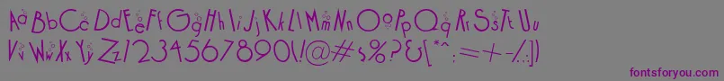 COCKB    Font – Purple Fonts on Gray Background