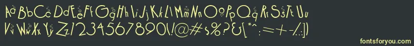 COCKB    Font – Yellow Fonts on Black Background