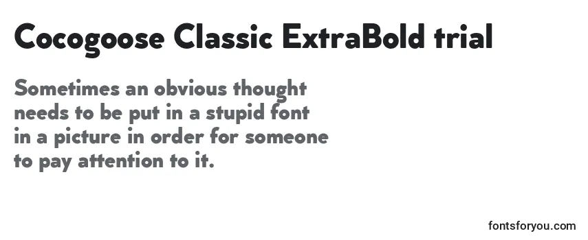 Cocogoose Classic ExtraBold trial Font