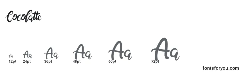 Cocolatte Font Sizes