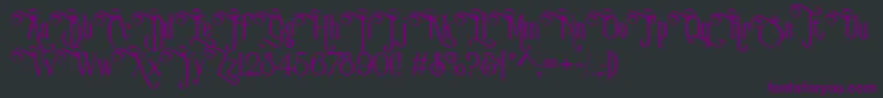 VictorianParlorVintageAlternateFree Font – Purple Fonts on Black Background