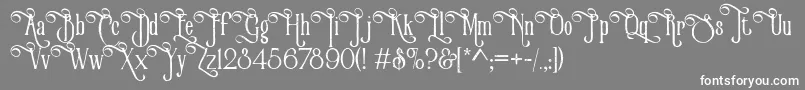 VictorianParlorVintageAlternateFree Font – White Fonts on Gray Background