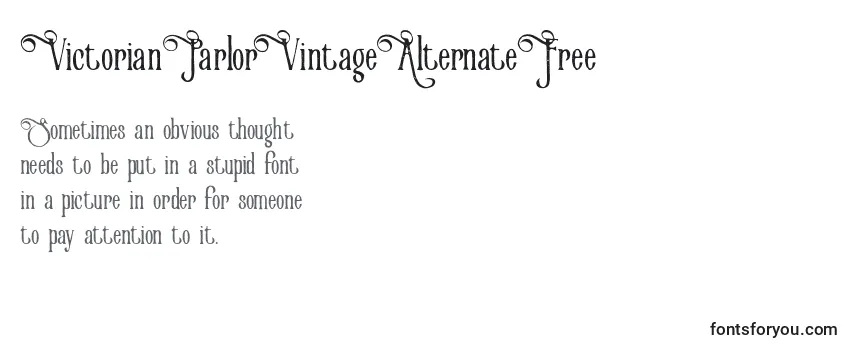 VictorianParlorVintageAlternateFree (12365) Font