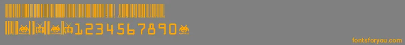 code xero fontvir us Font – Orange Fonts on Gray Background
