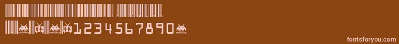 code xero fontvir us Font – Pink Fonts on Brown Background