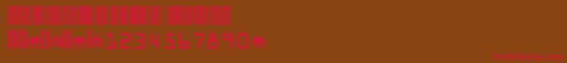 code xero fontvir us Font – Red Fonts on Brown Background