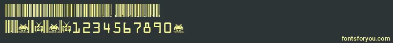 code xero fontvir us Font – Yellow Fonts on Black Background