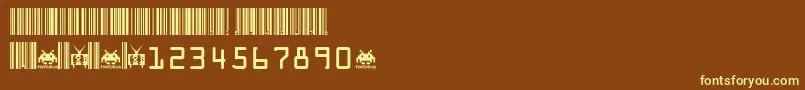 code xero fontvir us Font – Yellow Fonts on Brown Background