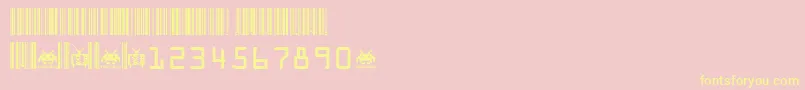 code xero fontvir us Font – Yellow Fonts on Pink Background