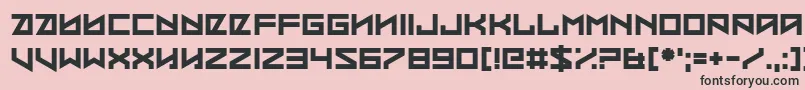 Coded Message Font – Black Fonts on Pink Background