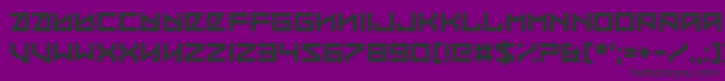 Coded Message Font – Black Fonts on Purple Background