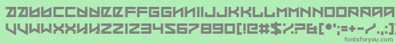 Coded Message Font – Gray Fonts on Green Background