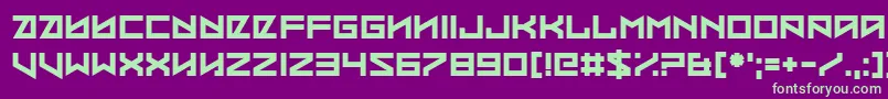 Coded Message Font – Green Fonts on Purple Background