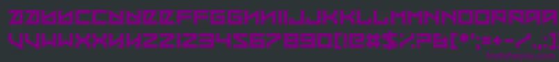 Coded Message Font – Purple Fonts on Black Background