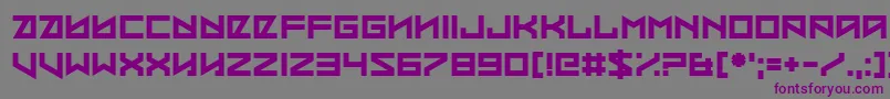 Coded Message Font – Purple Fonts on Gray Background