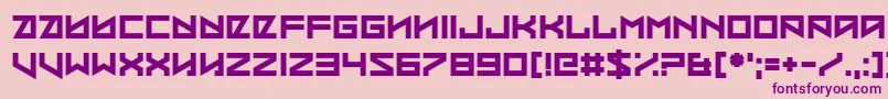 Coded Message Font – Purple Fonts on Pink Background