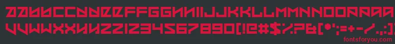 Coded Message Font – Red Fonts on Black Background