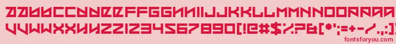 Coded Message Font – Red Fonts on Pink Background