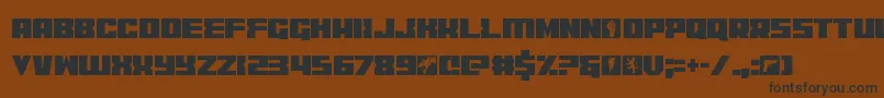 codercond Font – Black Fonts on Brown Background