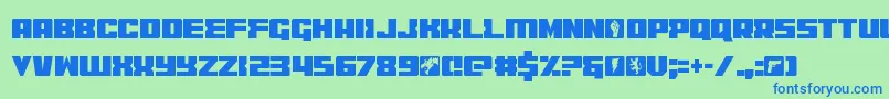 codercond Font – Blue Fonts on Green Background
