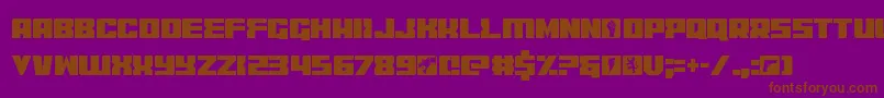 codercond Font – Brown Fonts on Purple Background