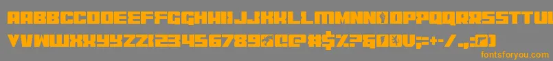 codercond Font – Orange Fonts on Gray Background