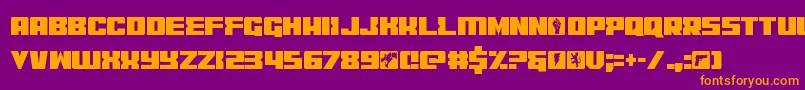 codercond Font – Orange Fonts on Purple Background