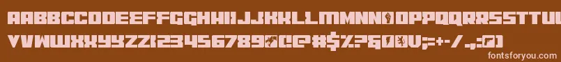 codercond Font – Pink Fonts on Brown Background