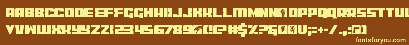 codercond Font – Yellow Fonts on Brown Background