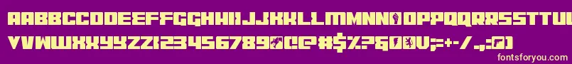 codercond Font – Yellow Fonts on Purple Background