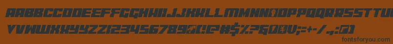 coderconditalic Font – Black Fonts on Brown Background