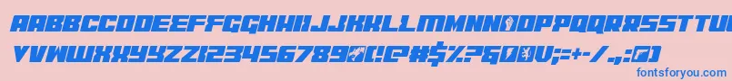 coderconditalic Font – Blue Fonts on Pink Background