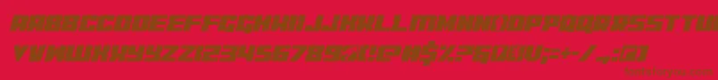 coderconditalic Font – Brown Fonts on Red Background