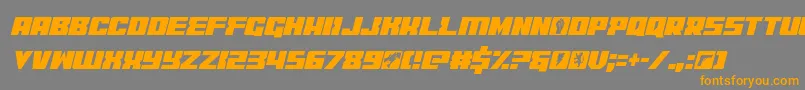 coderconditalic Font – Orange Fonts on Gray Background