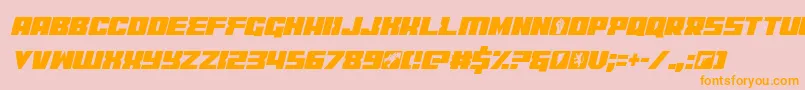 coderconditalic Font – Orange Fonts on Pink Background