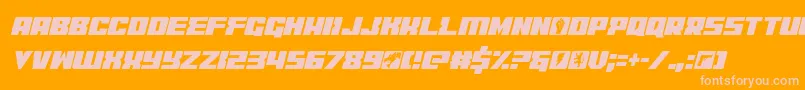 coderconditalic Font – Pink Fonts on Orange Background
