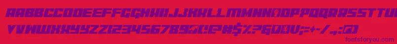 coderconditalic Font – Purple Fonts on Red Background