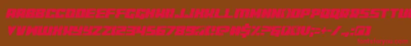 coderconditalic Font – Red Fonts on Brown Background