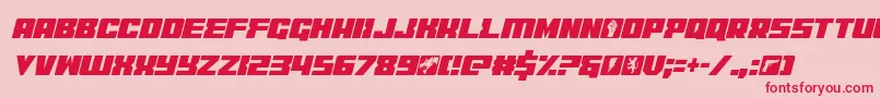 coderconditalic Font – Red Fonts on Pink Background