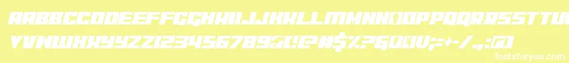 coderconditalic Font – White Fonts on Yellow Background