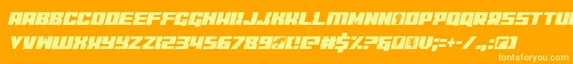 coderconditalic Font – Yellow Fonts on Orange Background