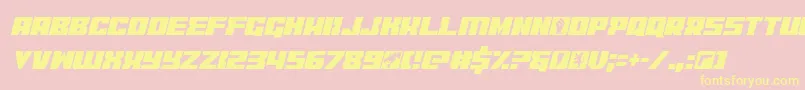 coderconditalic Font – Yellow Fonts on Pink Background