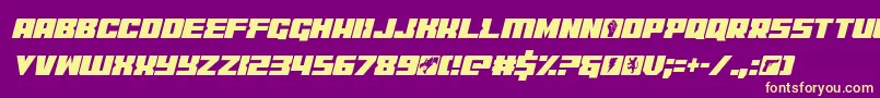 coderconditalic Font – Yellow Fonts on Purple Background