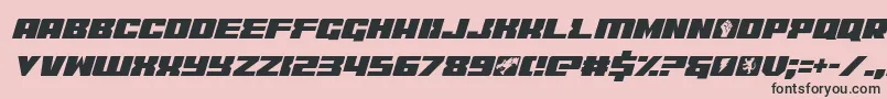 Шрифт coderitalic – чёрные шрифты на розовом фоне