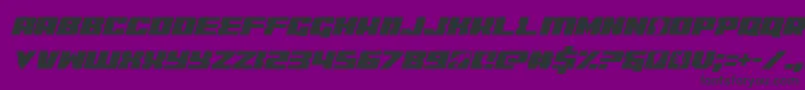 Шрифт coderitalic – чёрные шрифты на фиолетовом фоне