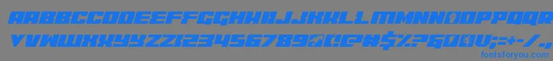 coderitalic Font – Blue Fonts on Gray Background