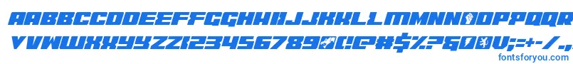 coderitalic Font – Blue Fonts on White Background