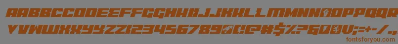 Шрифт coderitalic – коричневые шрифты на сером фоне